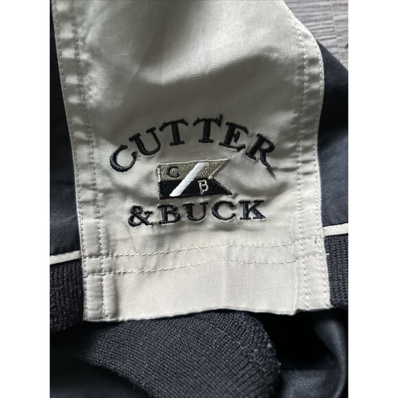 Cutter & Buck Large Black Poly Golf Jacket Shirt Kingwood Golf Club Logo - Picture 4 of 9